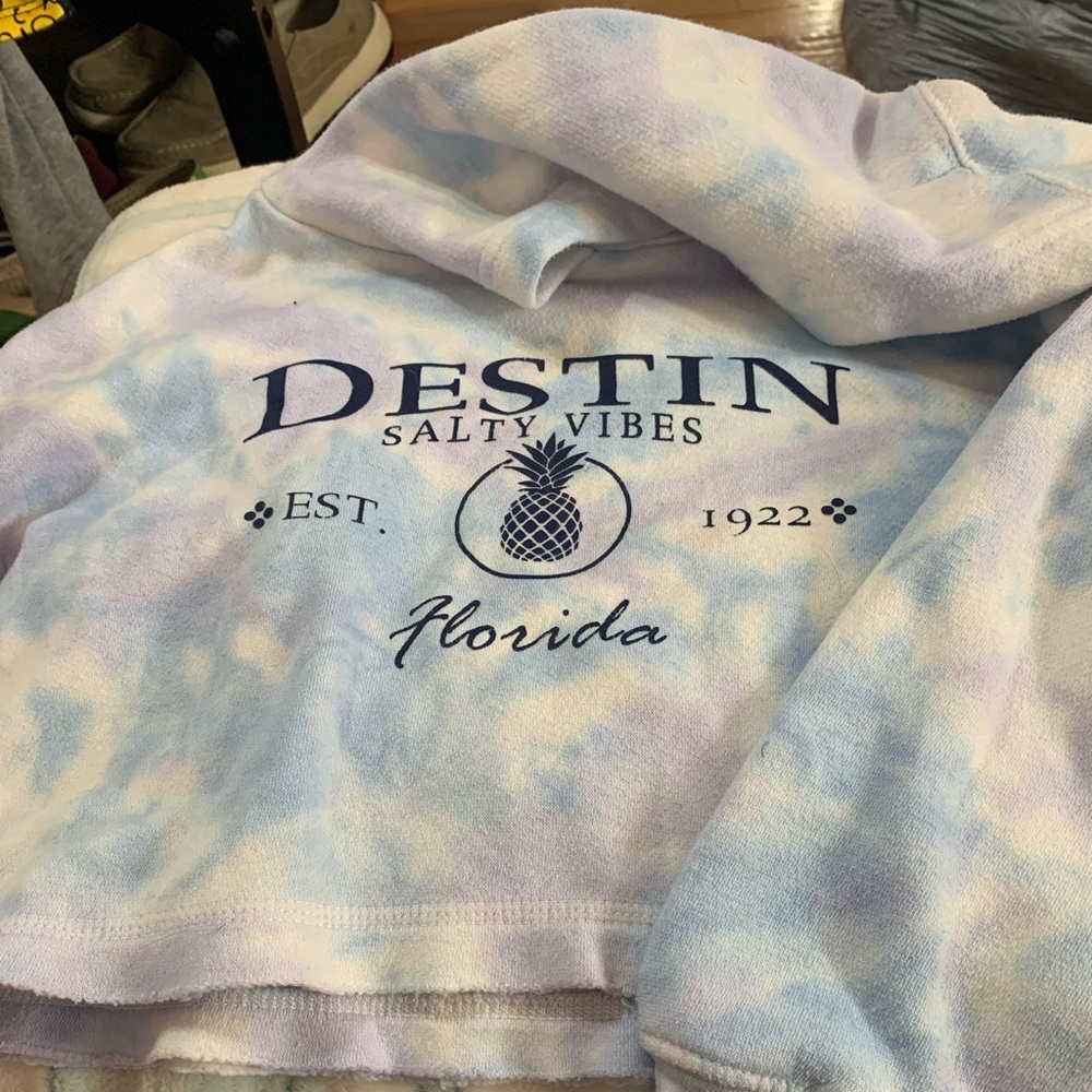 Destin Salty Vibes cropped sweatshirt Size M